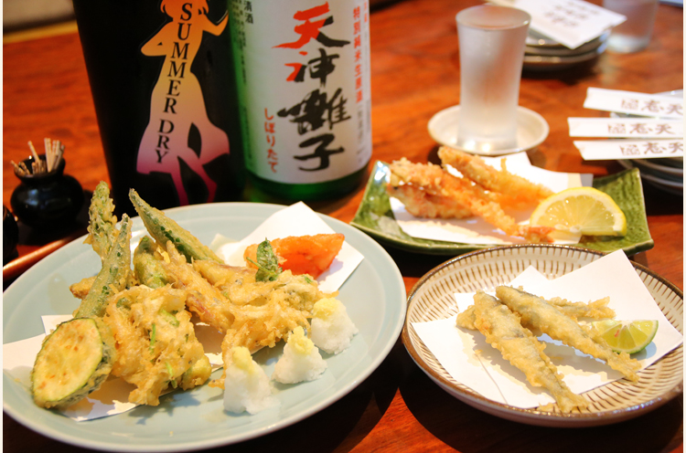 いろいろな天ぷらをいただきました～
