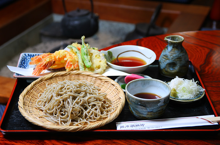 『海老天ぷら蕎麦』