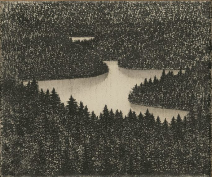 富岡惣一郎『阿寒ペンケパンケ湖』1974