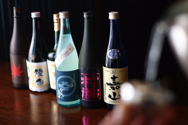 日本酒の飲み放題は1,500円（税抜）。季節の限定酒なども時々「おすすめ」で登場する
