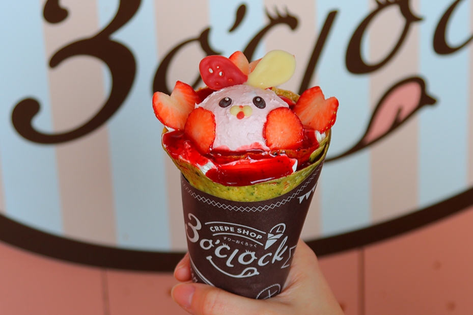 CREPE SHOP 3o'clock（クレープ ショップ スリーオクロック）】つぶら