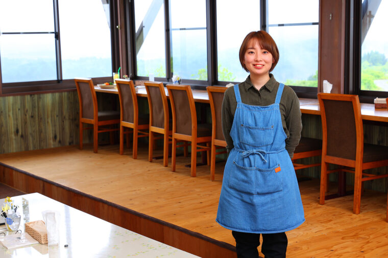 店主の橋本さん。長岡市のカフェ、tsuguも手掛けています