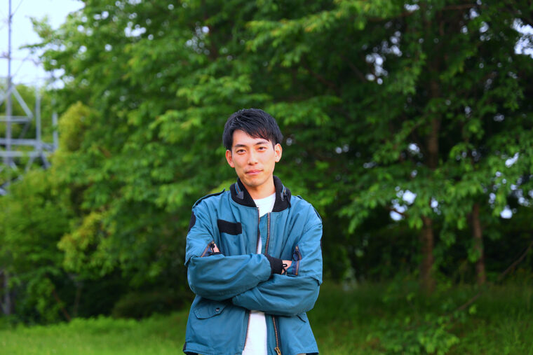 上田幹久さん。現在は新発田市の職員として働いています