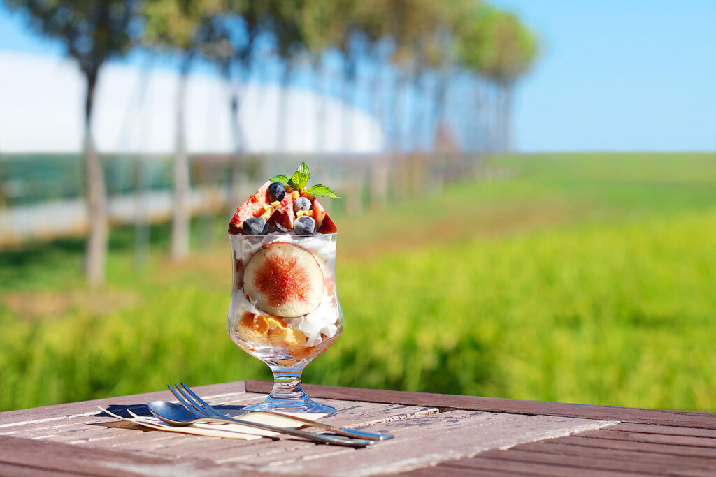 農園のカフェ厨房TONERIKO】味わえるのは10月初旬まで。朝採りイチジク