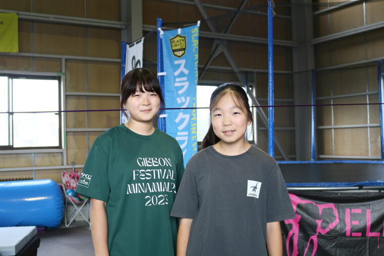 田口千夏さん（左）と田口三華さん（右）