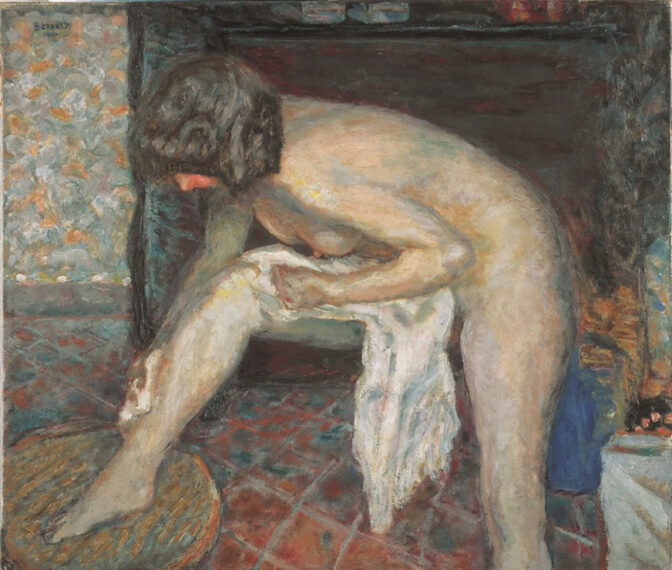 ピエール=ボナール《浴室の裸婦》1907年　油彩、カンバス