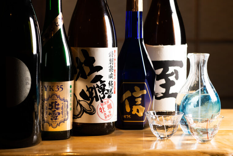 佐渡の5蔵の日本酒をすべて揃える。県外のゲストを迎える時におすすめ
