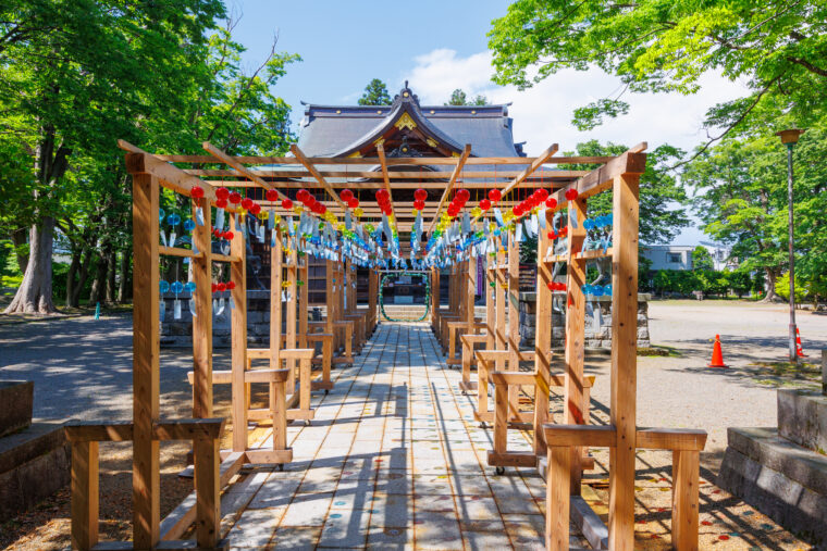 『金峯神社の風鈴まつり』は8月25日（日）まで。茅の輪は7月上旬まで設置