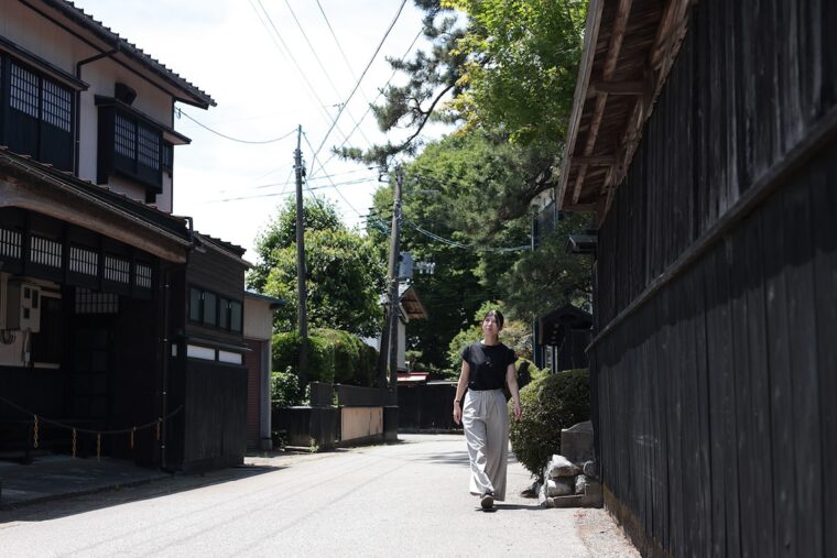 城下町の風情が漂う黒堀通り