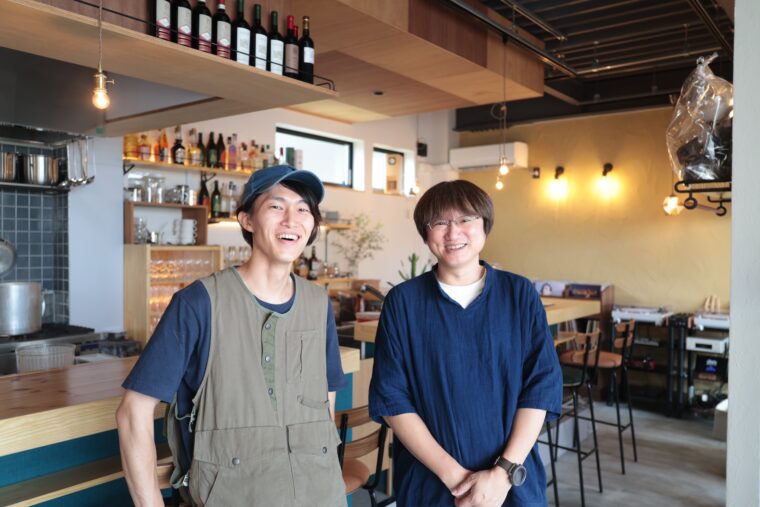 シェフ・中村さん（左）とオーナー・井貝さん