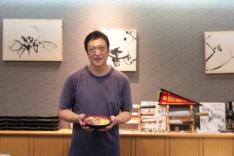 米のプロでありながら魚のプロでもある店主・笹川隆司さん