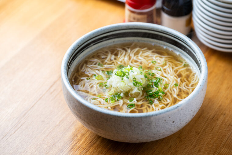 『Mラーメン』（1,100円）。写真はハモの魚醤を使用