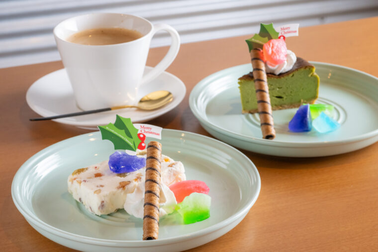 自家製の『カッサータ』や『抹茶のチーズケーキ』といったスイーツでカフェタイムも！