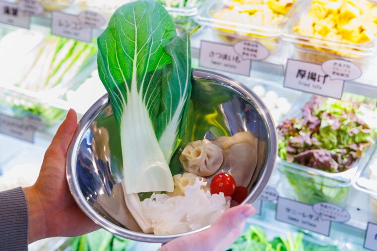 ショーケースのトッピングは1グラム3.1円