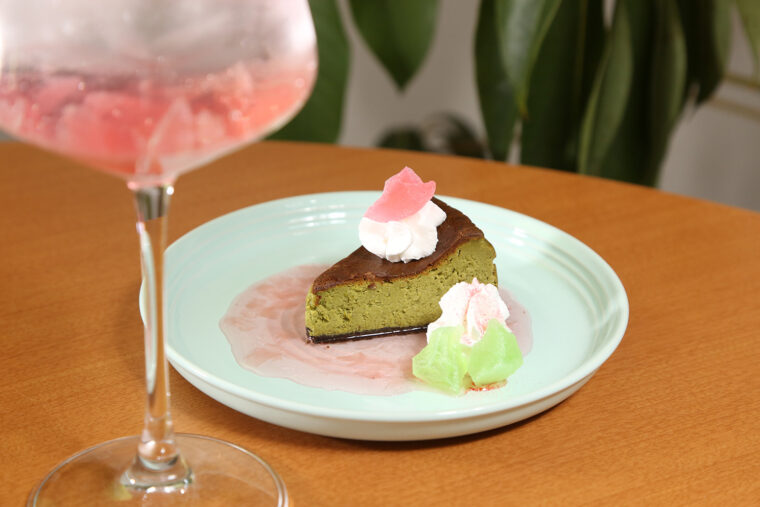 『桜香る抹茶チーズケーキ』（600円）