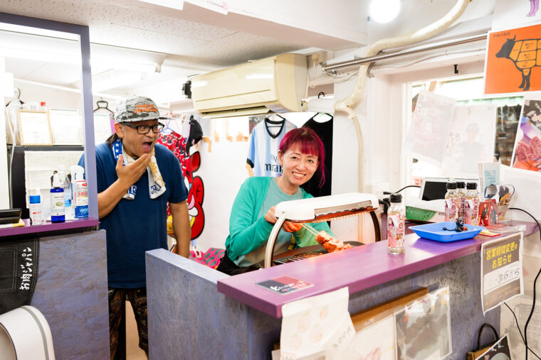 片根さんと山さん店長。おふたりとの会話を楽しむのもまた一興です