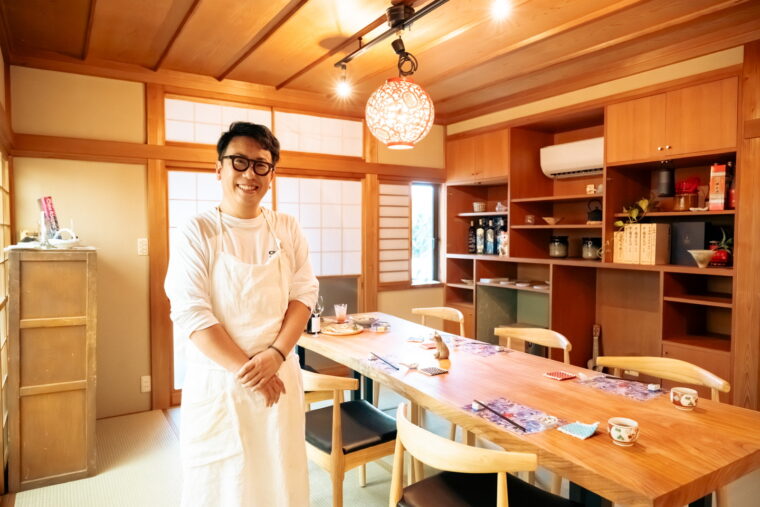 代表・野島大輔さん。長岡市内の老舗中華料理店で修業を積み、7年前に中国酒食堂enをオープン