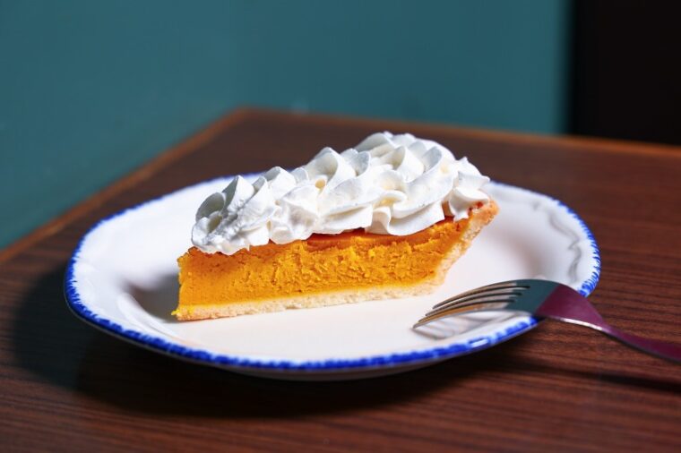 『かぼちゃのタルト』（640円）は食後のスイーツはぴったり！