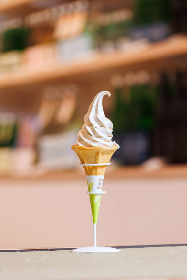 『純米大吟醸ソフトクリーム』（432円）