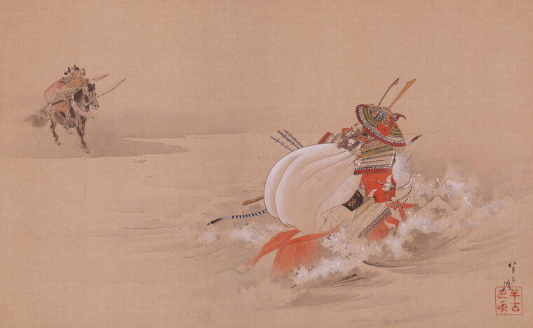 梶田半古《敦盛》小林古径記念美術館蔵