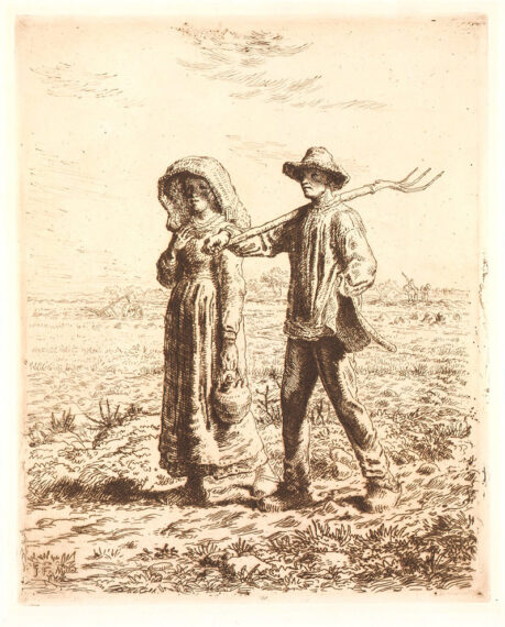 ジャン＝フランソワ・ミレー《労働への出発》1863年