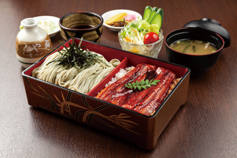 塩沢やぶそばの『合せうな重本気丼』（2,600円）