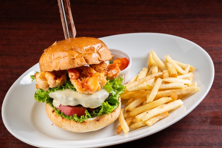 『ガーリックシュリンプバーガー』（1,738円）