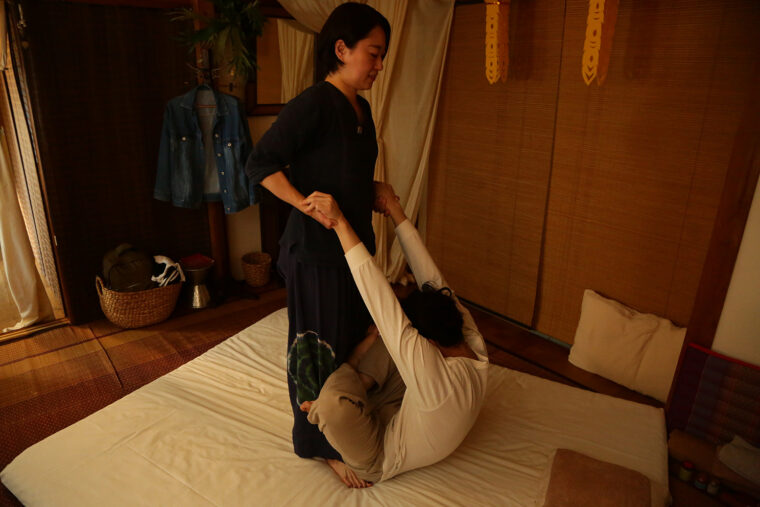 じっくり伸ばします