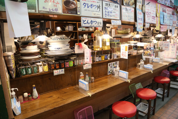 メニュー札がズラリ！