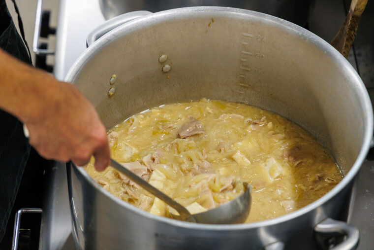 妙高市新井の名物豚汁