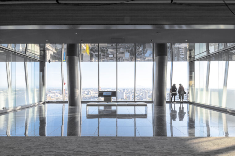 会場となる新潟日報メディアシップ20F そらの広場