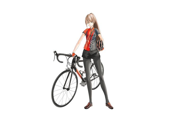 久比岐自転車道PRキャラクター・久比岐凛