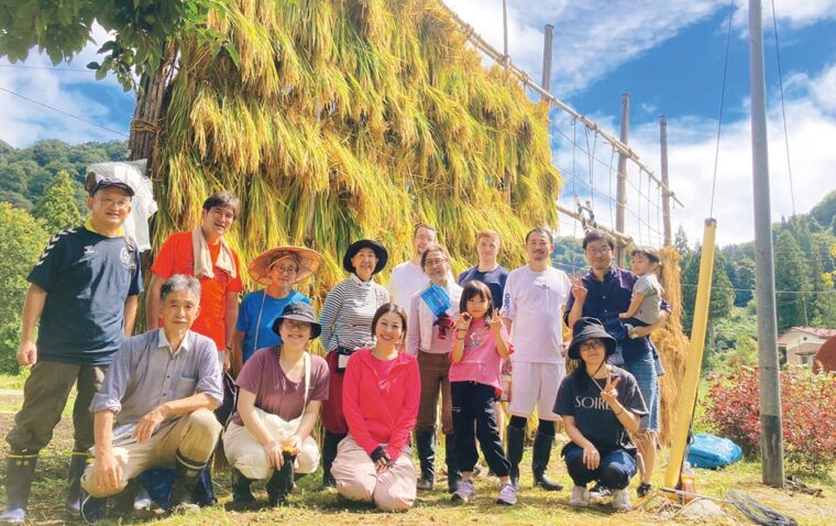 十日町市・蒲生の棚田にて
