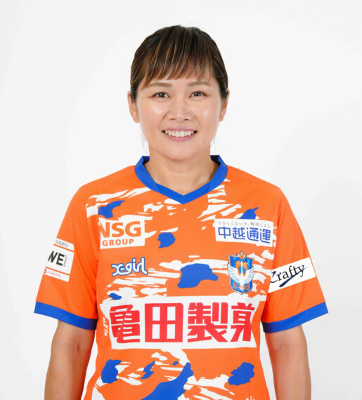 ©ALBIREX NIIGATA LADIES 　川澄奈穂美／神奈川県出身。元サッカー日本女子代表。2023年7月からアルビレックス新潟レディースに所属