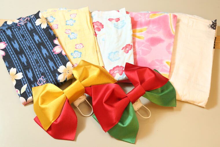 オールインクルーシブで宿泊すると色浴衣のレンタル料通常500円が無料に