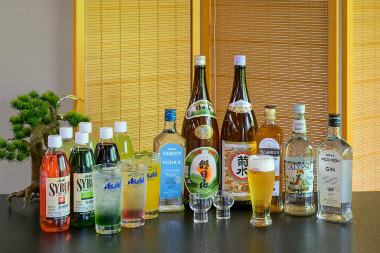 多彩なアルコールドリンクを用意