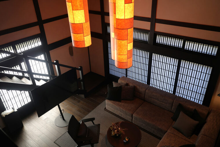 ツインの温泉内風呂付き特別室は、ペットの同伴が可能