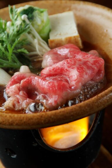 新発田のブランド牛・新発田牛の料理もオプションで選択可