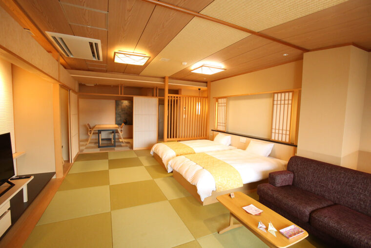 ビューバス付きの和洋室・蜻蛉