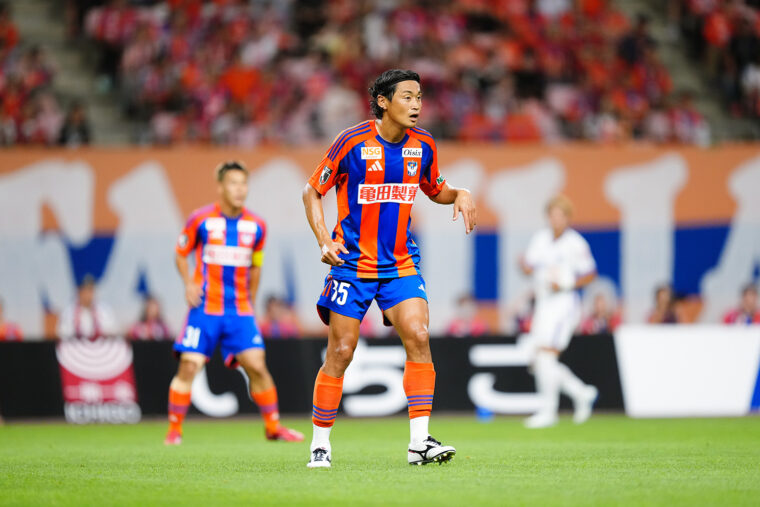 ディフェンスラインから攻撃の起点として活躍した千葉選手。取材の翌日に退団が発表された