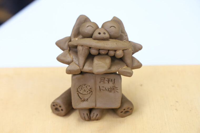 ジャジャーン　完成です！　ニコニコしていてかわいい！