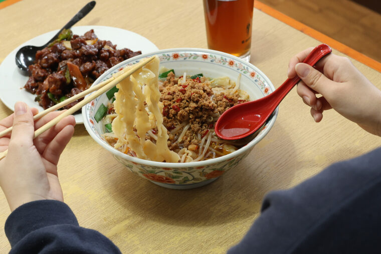 食べ応え抜群の『台湾刀削麺』（1,080円）