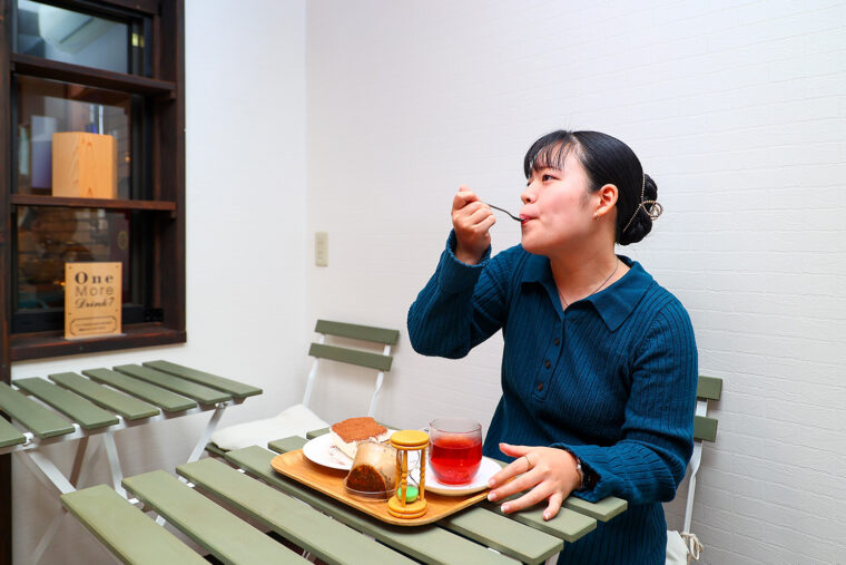 「大きくてボリュームがありますが、まったく重くなくてペロリと食べられるんです」と櫻井さん