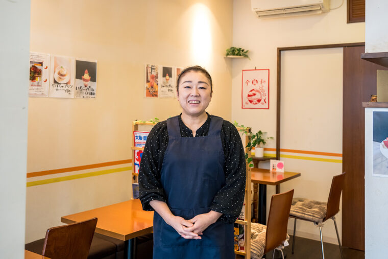 「お客様を笑顔にさせる一品です」と店主の五十嵐美絵さん