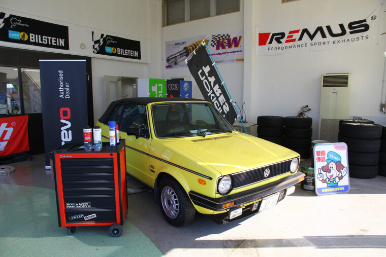 バックボーン ガレージには『ゴルフⅠカブリオ』を展示