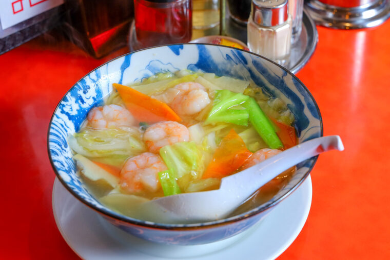 『蝦仁湯麺（シャーレンタンメン）』（1,200円）