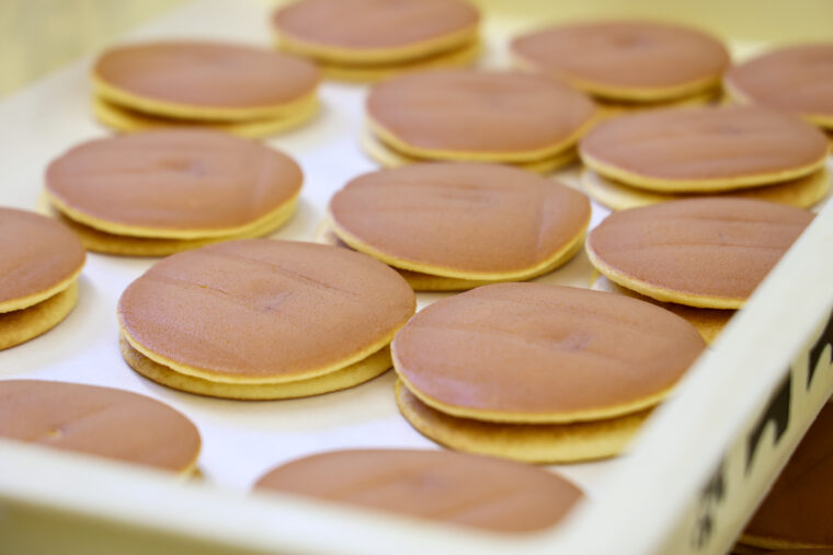 どら焼きの皮が完成！