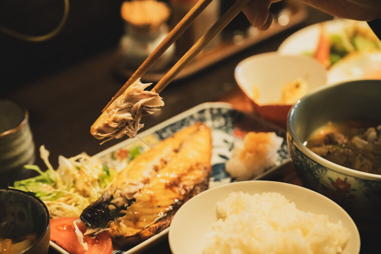 サバの身がふっくらとしていておいしい！　