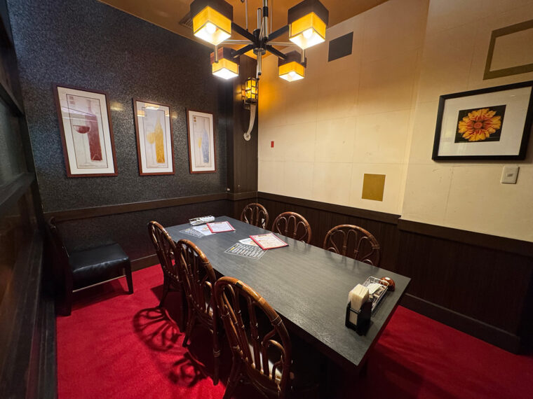 ゆったりと過ごせる個 室もm。ランチパーティに最適