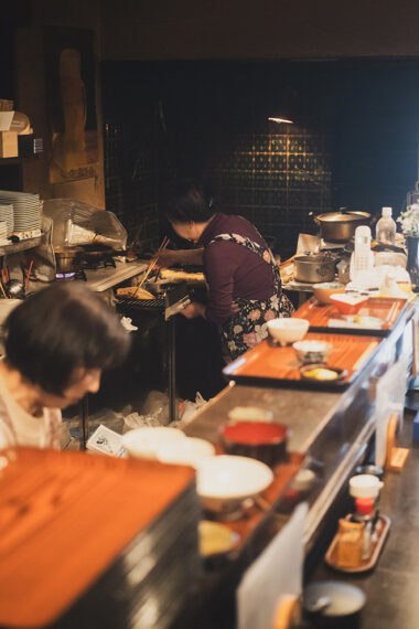 厨房からは魚のいい香りが！